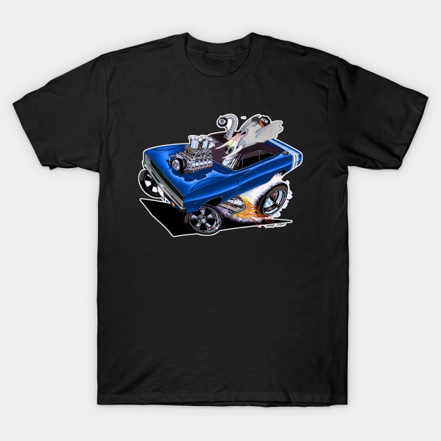 FULL CHARGE 1968 Blue T-Shirt by vincecrain